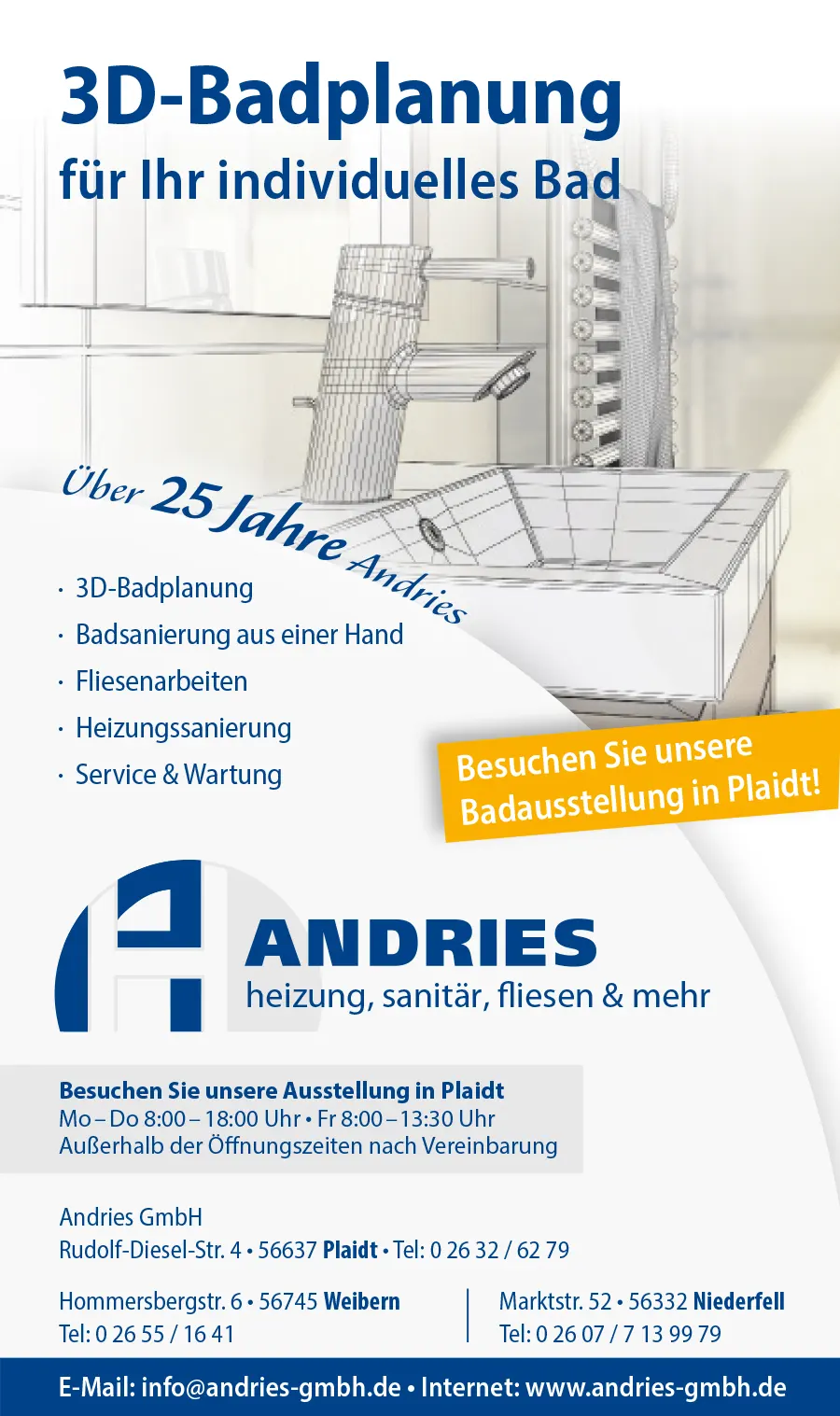 Andries GmbH Anzeige