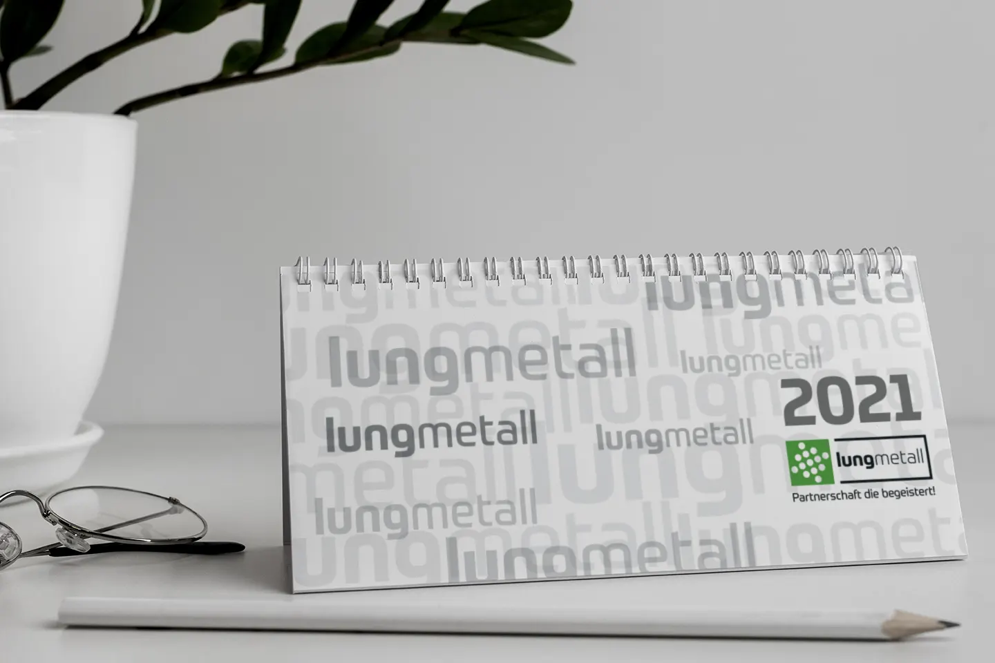 Lungmetall Tischkalender