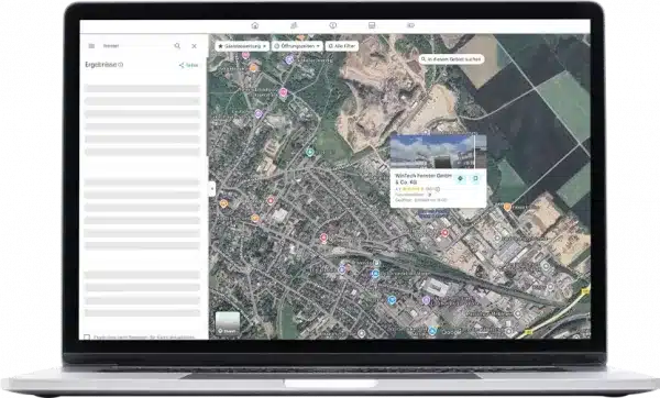 sea-agentur-fuer-lokale-google-ads-anzeigen Beispiel einer lokalen Google Ads Anzeige in Google Maps – Sichtbarkeit für Unternehmen in Koblenz und Umgebung.
