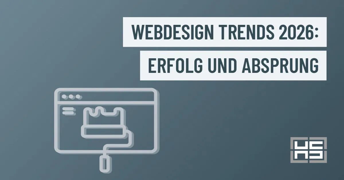 Grafik zeigt die Webdesign Trends 2026